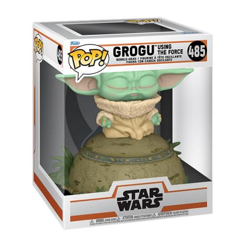 Funko POP #485 Star Wars The Mandalorian Grogu Using the Force Deluxe Lights and Sounds Figure