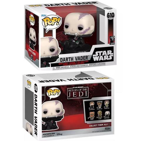 Funko POP #610 Star Wars Episode VI: Return of the Jedi Darth Vader Unmasked 40th Anniversary Figure