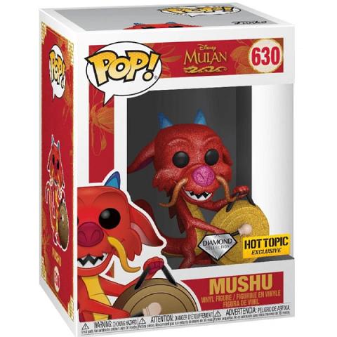 Funko POP #630 Disney Mulan Mushu Diamond Exclusive Figure