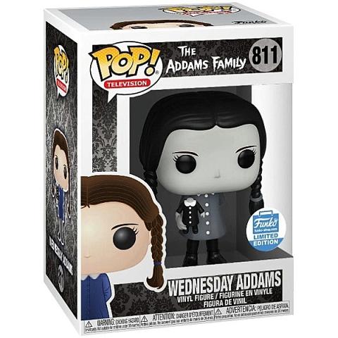 Funko POP #811 Television The Addams Family Wednesday Addams Black and White Exclusive Figure