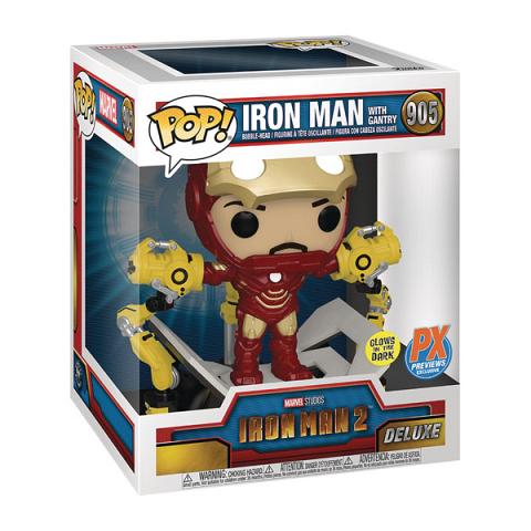 Funko POP #905 Deluxe Marvel Iron Man 2 Iron Man with Gantry Exclusive Figure