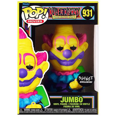 Funko POP #931 Killer Klowns from Outer Space Jumbo Black Light Exclusive Figure