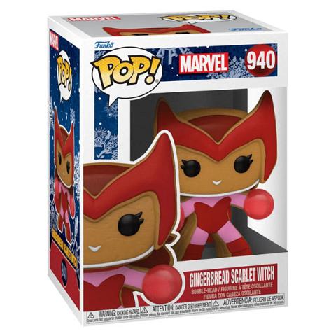 Funko POP #940 Marvel Holiday Gingerbread Scarlet Witch Figure