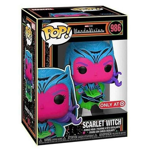 Funko POP #986 Marvel Wandavision Scarlet Witch Black Light Exclusive Figure