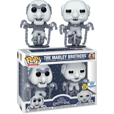 Funko POP The Muppets A Christmas Carol The Marley Brothers 2 Pack Glow Exclusive Figure