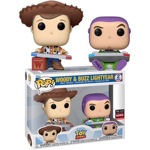 Funko POP Disney Pixar Toy Story Woody and Buzz Lightyear 2 Pack Exclusive Figure
