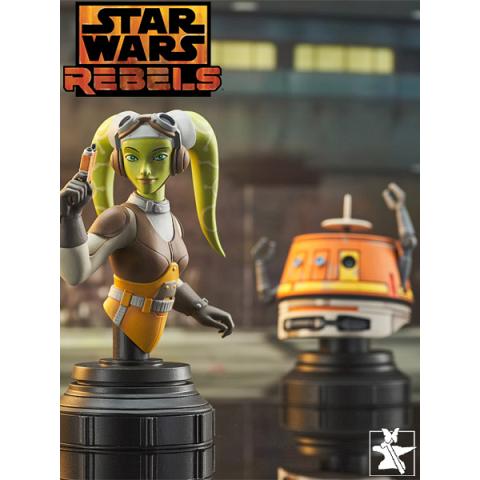 Gentle Giant Star Wars Rebels Hera and Chopper Bust Set