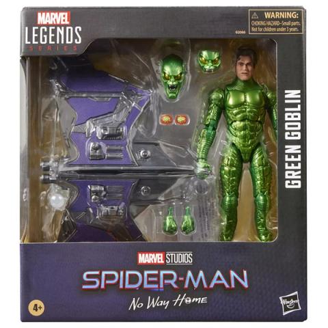 Hasbro Marvel Legends Spider-Man No Way Home Green Goblin Action Figure and Glider Set