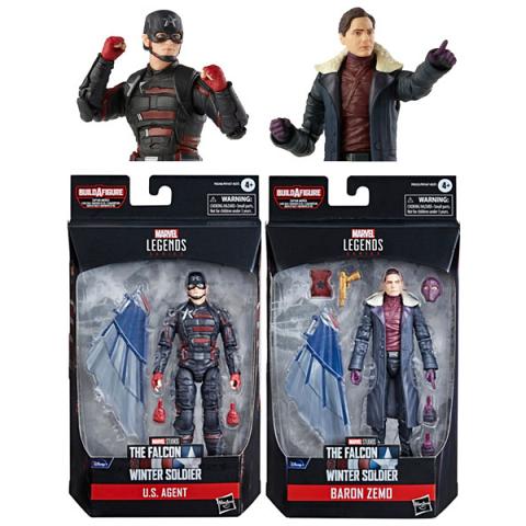 Habsro Marvel Legends The Falcon and The Winter Soldier USA Agent John Walker and Baron Zemo Figure Set