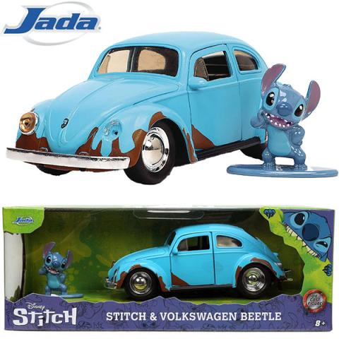 Jada Toys Hollywood Rides Disney Lilo and Stitch - Stitch and 1959 Volkswagen Beetle 1/32 Scale Diecast Vehicle