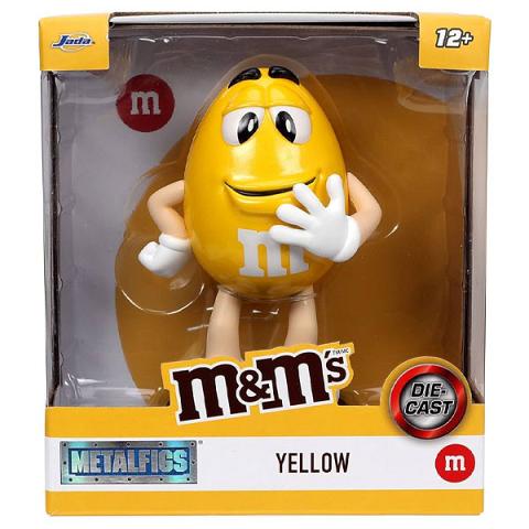 Jada Toys M&M's Yellow MetalFigs 4 Inch Die Cast Figure