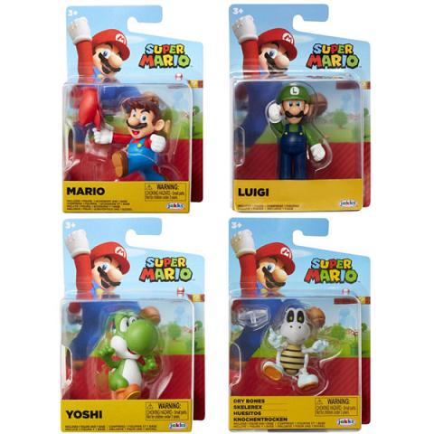 Jakks Pacific Nintendo Wave 30 Super Mario 2.5 Inch Mini Figure Set of 4