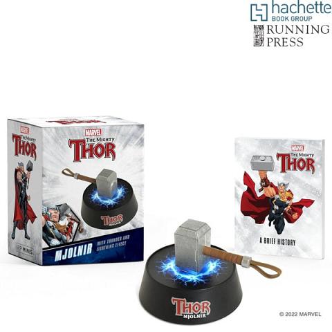 Running Press Marvel Thor Mjolnir with Thunder Sound and Lightning Effect