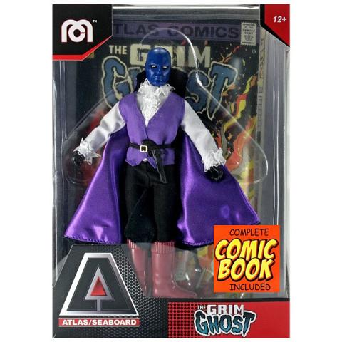 Mego Atlas Comics Grim Ghost 8 Inch Action Figure with Comic
