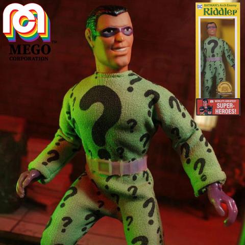 Mego DC Comics World’s Greatest Super Heroes The Riddler 50th Anniversary 8 Inch Action Figure