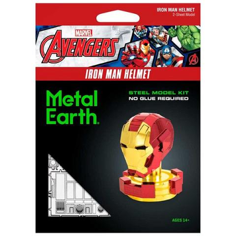 Fascinations Metal Earth Marvel Iron Man Helmet Metal Model Kit