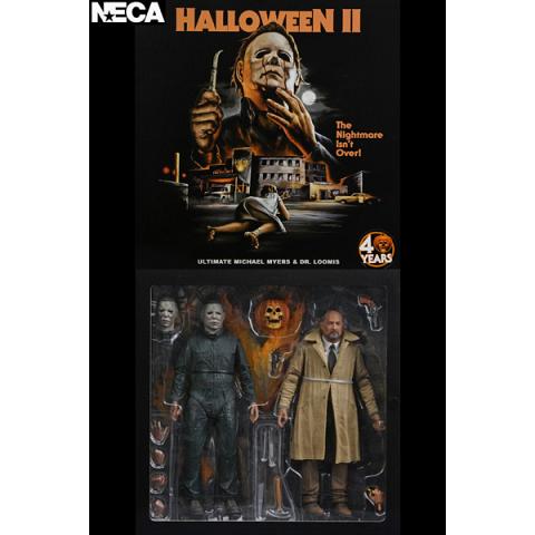 Neca Halloween II Ultimate Michael Myers and Dr. Loomis 7 Inch Scale Action Figure 2 Pack