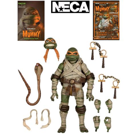 Neca Universal Monsters x Teenage Mutant Ninja Turtles Michelangelo as The Mummy Ultimate Action Figure