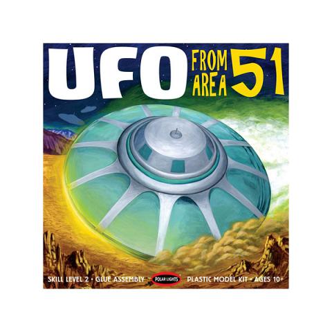 Polar Lights UFO From Area 51 1/48 Scale Plastic Model Kit (Reissue)