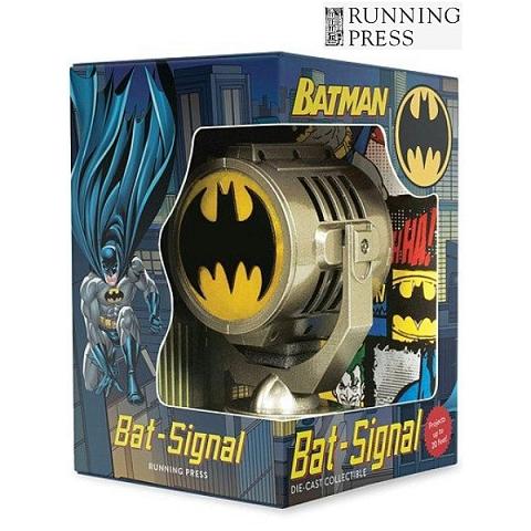 Running Press Metal Die Cast LED Light Up Bat Signal