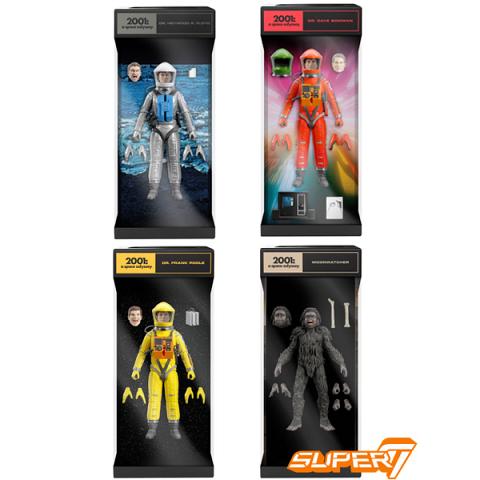 Super 7 2001 A Space Odyssey 7 Inch Scale Ultimates Set of 4
