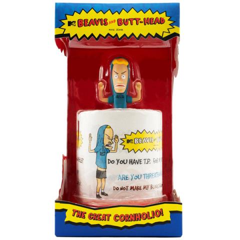 Super 7 Beavis and Butt Head Cornholio Box Set with Toilet Paper