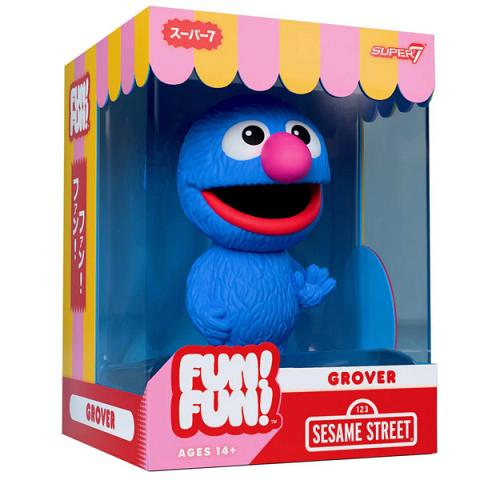 Super 7 Fun! Fun! Sesame Street Grover Figure