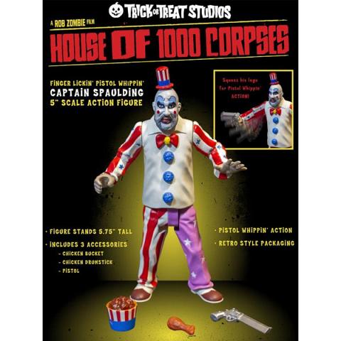 Trick or Treat Studios House of 1000 Corpses Captain Spaulding 5 Inch Action Figure