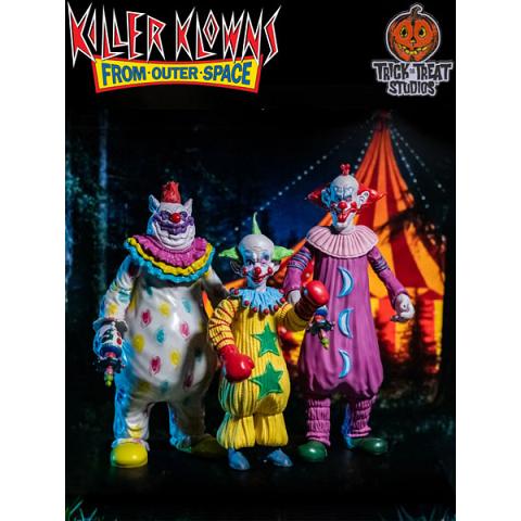 Trick or Treat Studios Scream Greats Killer Klowns from Outer Space 8 Inch Scale Action Figure Set of 3