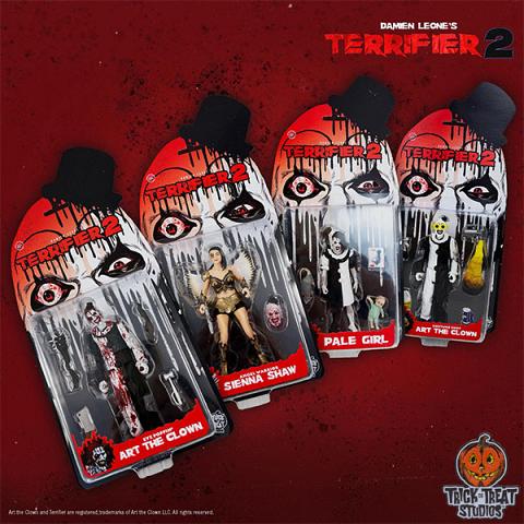 Trick or Treat Studios Terrifier 2 5 Inch Action Figure Set of 4 Figures