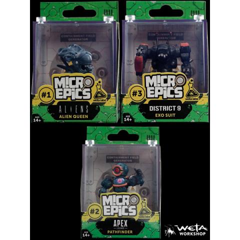 Weta Collectibles Micro Epics Wave 1 Set of 3 Figures